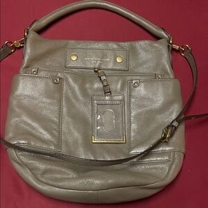 Marc Jacobs Gray Leather Shoulder Bag